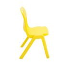 Titan One Piece Classroom Chair 435x384x600mm Yellow (Pack of 30) KF838737