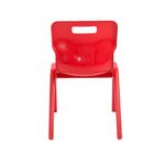 Titan One Piece Classroom Chair 432x408x690mm Red (Pack of 30) KF838738
