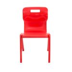 Titan One Piece Classroom Chair 480x486x799mm Red (Pack of 30) KF838723