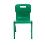 Titan One Piece Classroom Chair 480x486x799mm Green (Pack of 30) KF838725