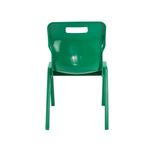 Titan One Piece Classroom Chair 480x486x799mm Green (Pack of 30) KF838725