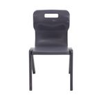 Titan One Piece Classroom Chair 480x486x799mm Charcoal (Pack of 30) KF838726