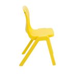 Titan One Piece Classroom Chair 482x510x829mm Yellow (Pack of 30) KF838747