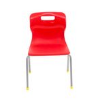 Titan 4 Leg Classroom Chair 438x398x670mm Red KF72179