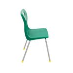 Titan 4 Leg Classroom Chair 438x398x670mm Green KF72181