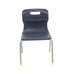 Titan 4 Leg Classroom Chair 438x398x670mm Charcoal KF72182