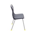 Titan 4 Leg Classroom Chair 438x398x670mm Charcoal KF72182
