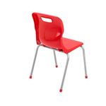 Titan 4 Leg Classroom Chair 438x416x700mm Red KF72184
