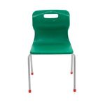 Titan 4 Leg Classroom Chair 438x416x700mm Green KF72186