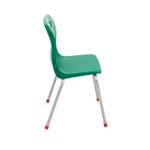 Titan 4 Leg Classroom Chair 438x416x700mm Green KF72186