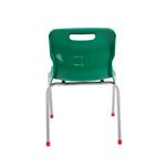 Titan 4 Leg Classroom Chair 438x416x700mm Green KF72186