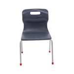 Titan 4 Leg Classroom Chair 438x416x322mm Charcoal KF72187