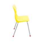 Titan 4 Leg Classroom Chair 438x416x700mm Yellow KF72188
