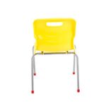 Titan 4 Leg Classroom Chair 438x416x700mm Yellow KF72188