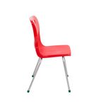 Titan 4 Leg Classroom Chair 497x477x790mm Red KF72189