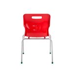 Titan 4 Leg Classroom Chair 497x477x790mm Red KF72189