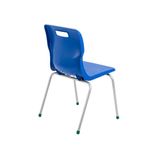 Titan 4 Leg Classroom Chair 497x477x790mm Blue KF72190