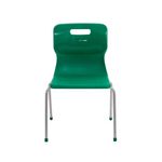 Titan 4 Leg Classroom Chair 497x477x790mm Green KF72191