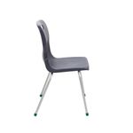 Titan 4 Leg Classroom Chair 497x477x790mm Charcoal KF72192