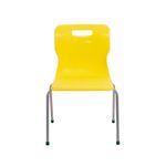Titan 4 Leg Classroom Chair 497x477x790mm Yellow KF72193