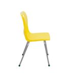 Titan 4 Leg Classroom Chair 497x477x790mm Yellow KF72193