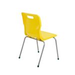 Titan 4 Leg Classroom Chair 497x477x790mm Yellow KF72193