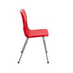Titan 4 Leg Classroom Chair 497x477x790mm Red KF72194