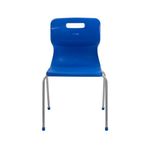 Titan 4 Leg Classroom Chair 497x495x820mm Blue KF72195