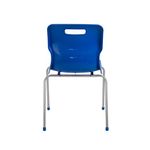 Titan 4 Leg Classroom Chair 497x495x820mm Blue KF72195