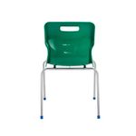 Titan 4 Leg Classroom Chair 497x495x820mm Green KF72196