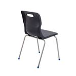 Titan 4 Leg Classroom Chair 497x495x820mm Charcoal KF72197