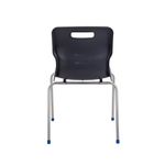 Titan 4 Leg Classroom Chair 497x495x820mm Charcoal KF72197