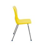 Titan 4 Leg Classroom Chair 497x495x820mm Yellow KF72198