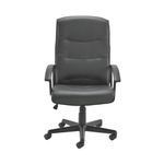 Jemini Hudson High Back Executive Chair 650x720x1050-1146mm Leather Look Black KF72232