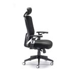 Arista Lexi High Back Chair + Headrest 710x310x600mm Black H-9056-L1