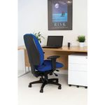 Avior Snowdon Heavy Duty High Back Chair with Lumbar Support Blue KF72249