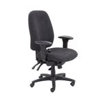 Avior Snowdon Heavy Duty High Back Chair with Lumbar Support Charcoal KF72250