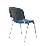 Jemini Ultra Multipurpose Stacking Chair Polyurethane Blue/Chrome KF72906