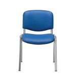 Jemini Ultra Multipurpose Stacking Chair Polyurethane Blue/Chrome KF72906