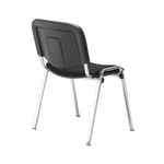 Jemini Ultra Multipurpose Stacking Chair Polyurethane Black/Chrome KF72907