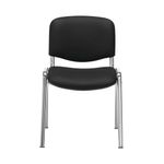 Jemini Ultra Multipurpose Stacking Chair Polyurethane Black/Chrome KF72907