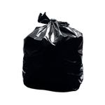 2Work Light Duty Refuse Sack LPDE Black 457x725x950mm (Pack of 200) KF73375