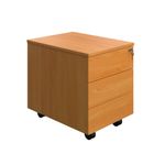 5 Star Modara 18mm Mobile 3 Drw Pedestal 434x580x525mm Beech KF73518