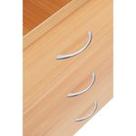 5 Star Modara 18mm Mobile 3 Drw Pedestal 434x580x525mm Beech KF73518