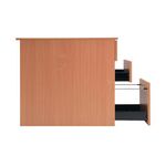 5 Star Modara 18mm Dskh 3 Drw Pedestal 434x600x730mm Beech KF74110