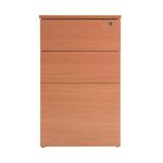 5 Star Modara 18mm Dskh 3 Drw Pedestal 434x600x730mm Beech KF74110