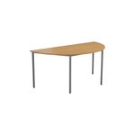 Jemini Semi Circular Multipurpose Table 1600x800x730mm Nova Oak KF74400