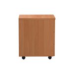 Jemini 3 Drawer Mobile Pedestal 400x500x595mm Beech KF74484