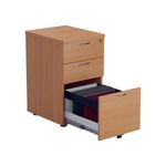 Jemini 3 Drawer Under Desk Pedestal V2 Beech KF74488