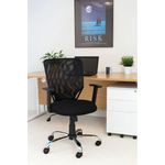 First High Back Task Chair 600x600x940-1030mm Mesh Back Black KF74832